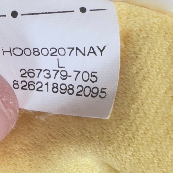 Nike Golf Fit Dry 1/4 Zip Polo Woman L 12-14 Wicking Yellow PASTEL Golf Resort - Picture 5 of 12